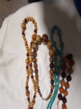 Wood Bead Multi-Color Women’s Necklace - Unbranded